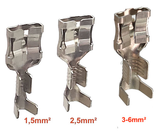 10x stahl kabelschuhe - 10x,