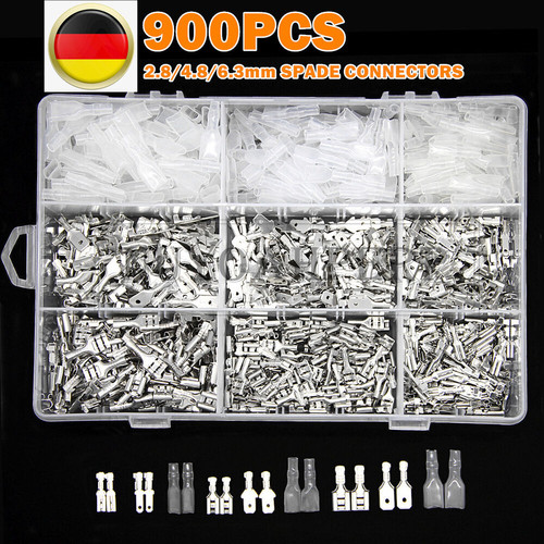 900tlg flachstecker set - 900tlg,
