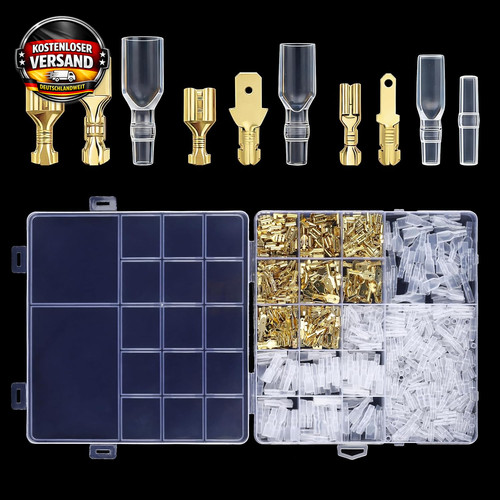 Kabelschuhe flachstecker set - flachstecker,